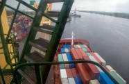 Rīgas brīvostā atklāj "Baltic Container Terminal" "Sany" konteinerceltni - 8