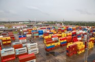 Rīgas brīvostā atklāj "Baltic Container Terminal" "Sany" konteinerceltni - 11