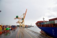 Rīgas brīvostā atklāj "Baltic Container Terminal" "Sany" konteinerceltni - 13