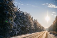 Ziema uz Latvijas autoceļiem Kurzemē - 1