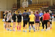 Handbols, Latvijas sieviešu handbola izlases treniņš - 1