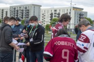 Latvijas hokeja līdzjutēji pasaules čempionāta spēlē pret Vāciju - 29