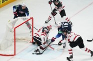 Hokejs, pasaules čempionāts 2021, pusfināls: ASV - Kanāda - 18