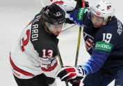 Hokejs, pasaules čempionāts 2021, pusfināls: ASV - Kanāda - 20