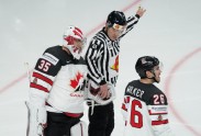 Hokejs, pasaules čempionāts 2021, pusfināls: ASV - Kanāda - 21