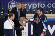 Hokejs, pasaules čempionāts 2021, spēle par bronzu: ASV - Vācija - 58