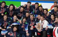 Hokejs, pasaules čempionāts 2021, spēle par bronzu: ASV - Vācija - 72