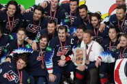 Hokejs, pasaules čempionāts 2021, spēle par bronzu: ASV - Vācija - 74