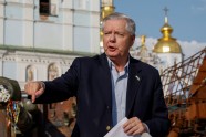 U.S. Senators Lindsey Graham speaks during an interview with media, as Russia s attack on Ukraine continues, in Kyiv, Ukraine May 26, 2023.