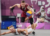 Tokijas olimpiskās spēles, 3x3 basketbols, pusfināls: Latvija - Beļģija - 43