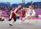 Tokijas olimpiskās spēles, 3x3 basketbols, pusfināls: Latvija - Beļģija - 51