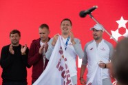 Tokijas olimpiskās spēles: Latvijas 3x3 basketbola izlases sagaidīšana