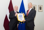 Futbols, FIFA prezidents Džanni Infantīno tiekas ar Ministru prezidentu Krišjāni Kariņu - 16