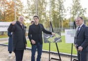Futbols, FIFA prezidents Džanni Infantīno apmeklē Sporta mājas būvniecības vietu - 15