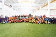 Futbols, FIFA prezidents Džanni Infantīno viesojas Play off arēnā - 23