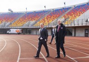 Futbols. FIFA prezidents Džanni Infantīno apmeklē OSC, Daugavas stadionu, un VARAM