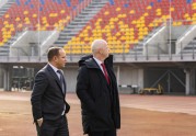 Futbols. FIFA prezidents Džanni Infantīno apmeklē OSC, Daugavas stadionu, un VARAM - 3