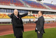 Futbols. FIFA prezidents Džanni Infantīno apmeklē OSC, Daugavas stadionu, un VARAM - 7