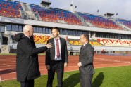 Futbols. FIFA prezidents Džanni Infantīno apmeklē OSC, Daugavas stadionu, un VARAM - 12