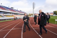 Futbols. FIFA prezidents Džanni Infantīno apmeklē OSC, Daugavas stadionu, un VARAM - 16