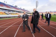 Futbols. FIFA prezidents Džanni Infantīno apmeklē OSC, Daugavas stadionu, un VARAM - 17