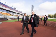 Futbols. FIFA prezidents Džanni Infantīno apmeklē OSC, Daugavas stadionu, un VARAM - 18