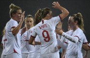 Futbols, sievietes, Pasaules kausa kvalifikācija: Latvija - Anglija