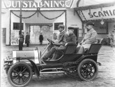 Scania car at the automobile fair 1907
