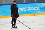 Pekinas olimpiskās spēles, hokejs: Latvijas hokeja izlases treniņš - 6