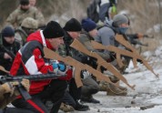 Civiliedzīvotāju militārā apmācība Ukrainā 