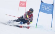 Pekinas olimpiskās spēles, kalnu slēpošana: Miks Zvejnieks (milzu slaloms) - 1