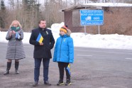 2. marta mītiņš Ukrainas atbalstam Latvijas un Igaunijas robežpunktā Unguriņos - 2