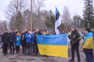 2. marta mītiņš Ukrainas atbalstam Latvijas un Igaunijas robežpunktā Unguriņos - 7