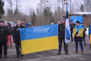 2. marta mītiņš Ukrainas atbalstam Latvijas un Igaunijas robežpunktā Unguriņos - 11