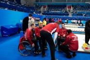 Pekinas paralimpiskās spēles, ratiņkērlings: Latvija - Zviedrija - 32
