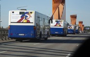 Uz Ukrainu dodas humānās palīdzības piepildīti 11 SIA "Rīgas satiksmes" autobusi - 12