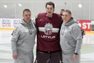 Hokejs, pasaules čempionāts 2022. Latvijas izlases fotosesija - 55