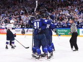 Hokejs, pasaules čempionāts, pusfināls: Somija - ASV  - 8