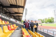 "Daugavas" stadions: izbīdāmais jumts nodots ekspluatācijā - 25