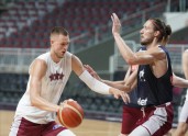 Latvijas basketbola izlase, treniņš (15.08.2022.) - 5