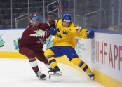 Hokejs, pasaules U-20 čempionāts: Latvija - Zviedrija - 2