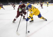 Hokejs, pasaules U-20 čempionāts: Latvija - Zviedrija - 4