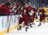 Hokejs, pasaules U-20 čempionāts: Latvija - Zviedrija - 7