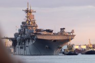 Rīgas ostā ieradies ASV Jūras spēku desantkuģis “USS Kearsarge” - 13