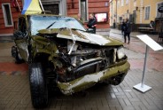 Pie Latvijas Kara muzeja apskatāms Ukrainas kara auto