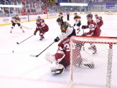 Latvijas U-20 hokeja izlases pārbaudes spēle pret Vāciju