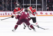 Hokejs, pasaules U-20 čempionāts: Latvija - Austrija - 3