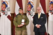 Valsts prezidents Egils Levits svinīgā ceremonijā Rīgas pilī pasniedz Latvijas valsts augstākos apbalvojumus - 3