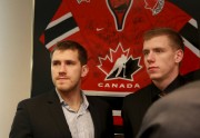 Kanādieši cienā Latvijas hokejistus ar pankūkām
