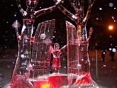 Ledus skulptūru festivāls - ledus, sniega un gaismas rotaļa
